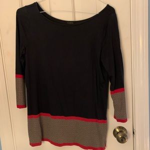 Talbots Small Quarter Length Sleeve Top